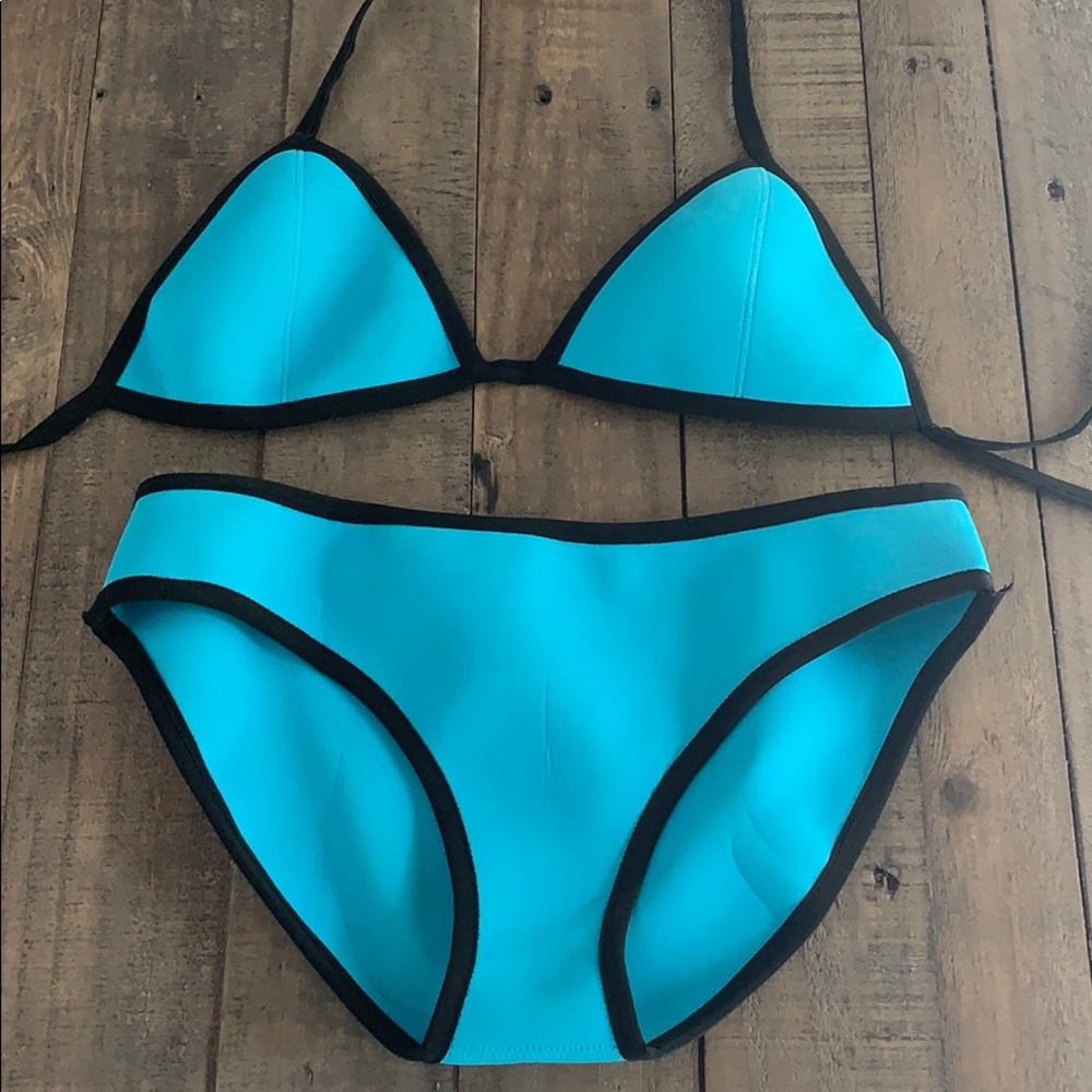 Blue Neoprene bikini m. Size M